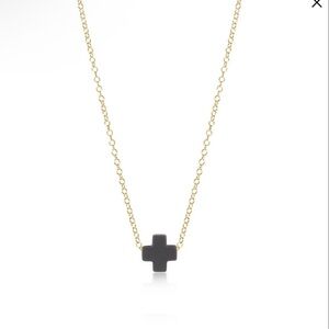 ENewton Signature Black Cross Gold Chain NWT $52
